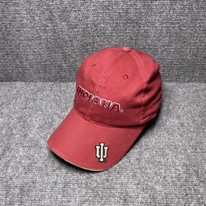 Indiana Hoosiers Hat Cap Strap Back Mens Red NCAA Starter Football Baseball